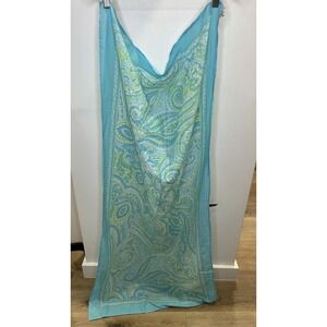 Ralph Lauren Mini Scarf   light blue cotton neck head‎ Details of snails beach